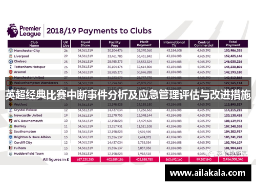 英超经典比赛中断事件分析及应急管理评估与改进措施